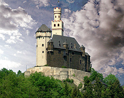 Marksburg Castle on the Rhine River  photo