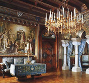 Ludwig II Castle Room in Bavarian Alps photo