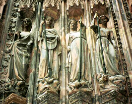 Strasbourg Cathedral medievel sculptures photo