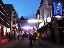 Nightclub Street on Reeperbahn