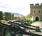 Rhine Castle Hotel Burg Reichenstein cannons photo