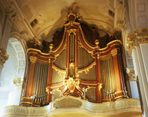 Baroque Church Interior Pipe Organ Hamburg Michelskirche photo