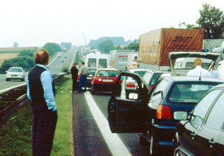 Germany Autobahn backup photo