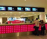 Belgian Rail Ticket Office Brussels Midi photo