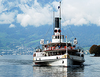 Paddle Steamer on lake Lucerne photo