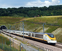 Eurostar Bullet Train Traveling