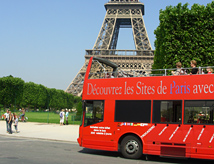 Hop On Hop Off Tour Bus Paris at Eifel Tower