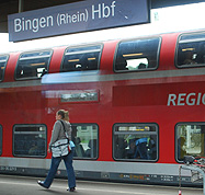 Rhine Regio Train Bingen Station Photo