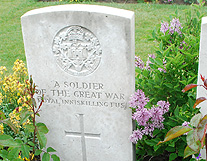 Unknown Soldier Grave Marker  Passchendael photo