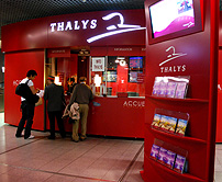 Thalys Ticket Windoe Brussels Zuid Station photo