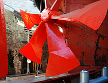 Propeller of ss Great Britian in Drydock