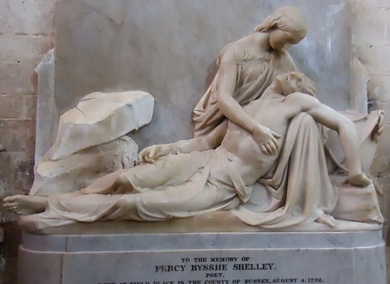 Percy Shelley Memorial Christchurch Priory