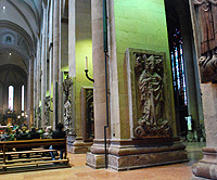 Nave Pillars Mainz Cathedral photo